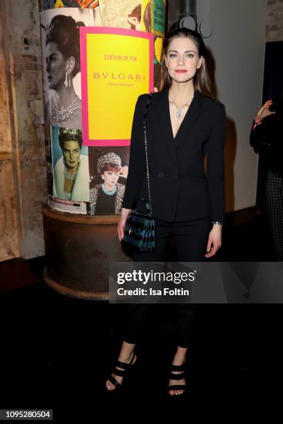 German actress Laura Berlin during the Bulgari party with the motto #Starsinbulgari on February 7, 2019 in Berlin, Germany.