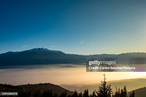 pyrenees landscape - canigou stock pictures, royalty-free photos & images