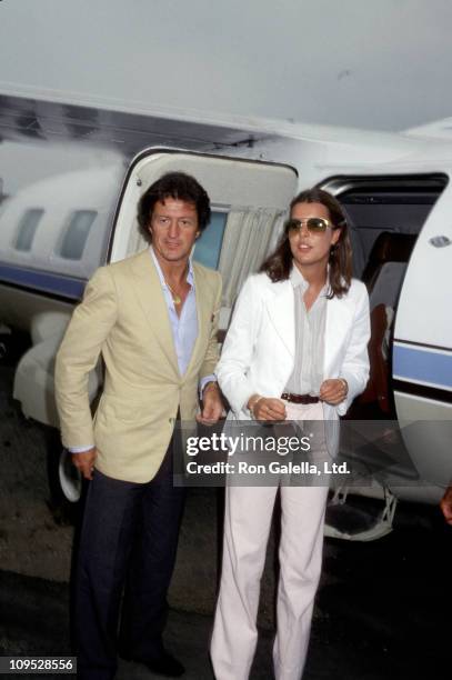 Princess Caroline and Philippe Junot during Princess Caroline Sighting - July 30, 1978 at Ocean City Beach in Ocean City, New Jersey, United States.