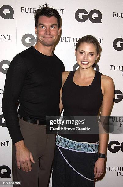 Jerry O'Connell & Estella Warren during GQ Celebrates its Third Annual Movie Issue - Arrivals at The Sunset Room in Hollywood, California, United...