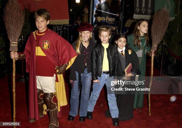 Jenna Boyd & Cayden Boyd during "Harry Potter and the Chamber of Secrets" Premiere - Los Angeles - Arrivals at Mann Village Theatre in Westwood,...