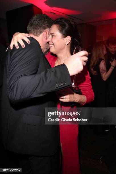 Desiree Nosbusch and her husband Tom Alexander Bierbaumer during the Berlin Opening Night by GALA & UFA Fiction at hotel Das Stue on February 7, 2019...