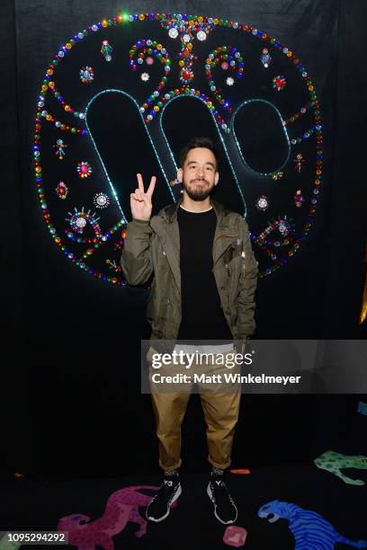 Mike Shinoda attends the Warner Music Pre-Grammy Party at the NoMad Hotel on February 7, 2019 in Los Angeles, California.