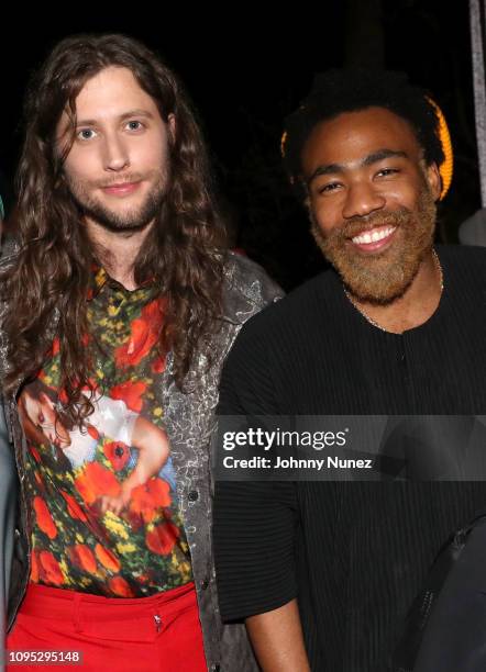Ludwig Göransson and Donald Glover attend the Academy Award and Multi-Grammy Nominee Ludwig Göransson's Grammy Celebration on February 7, 2019 in Los...