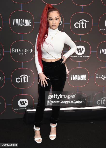 Bhad Bhabie, Danielle Bregoli, arrives at the Warner Music Group Pre-Grammy Celebration at Nomad Hotel Los Angeles on February 7, 2019 in Los...