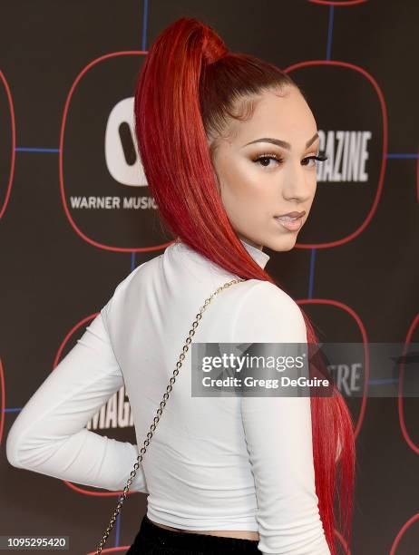 Bhad Bhabie, Danielle Bregoli, arrives at the Warner Music Group Pre-Grammy Celebration at Nomad Hotel Los Angeles on February 7, 2019 in Los...