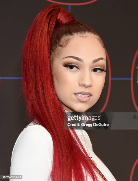 Bhad Bhabie, Danielle Bregoli, arrives at the Warner Music Group Pre-Grammy Celebration at Nomad Hotel Los Angeles on February 7, 2019 in Los...