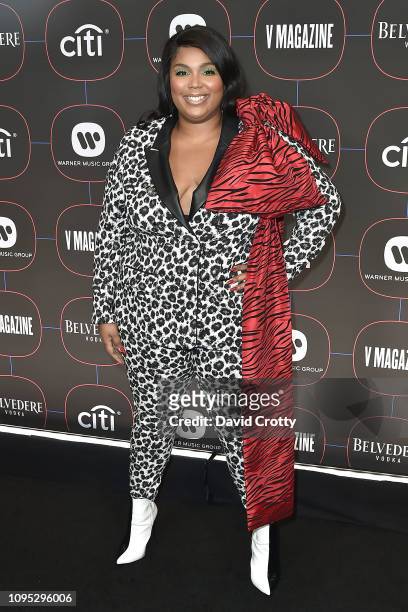 Lizzo attends the Warner Music Group Pre-Grammy Celebration at Nomad Hotel Los Angeles on February 7, 2019 in Los Angeles, California.