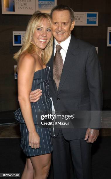 Heather Harlan and Tony Randall during 2003 Tribeca Film Festival - "Down With Love" After Party at The Winter Garden in the World Financial Center...