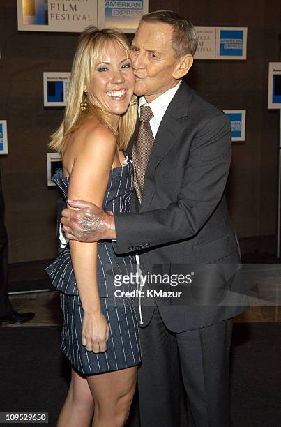 Heather Harlan and Tony Randall during 2003 Tribeca Film Festival - "Down With Love" After Party at The Winter Garden in the World Financial Center...