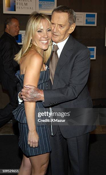 Heather Harlan and Tony Randall during 2003 Tribeca Film Festival - "Down With Love" After Party at The Winter Garden in the World Financial Center...