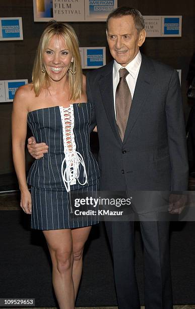 Heather Harlan and Tony Randall during 2003 Tribeca Film Festival - "Down With Love" After Party at The Winter Garden in the World Financial Center...