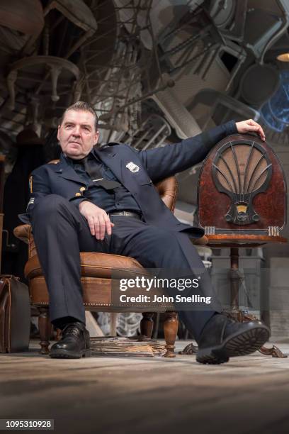 Brendan Coyle as Victor Franz performs on stage in a production of Arthur Miller's 'The Price' at Wyndham's Theatre on February 7, 2019 in London,...