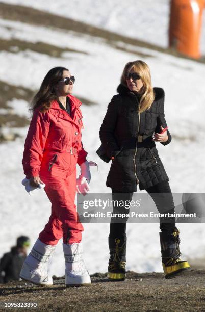 Ether Koplowitz and Esther Alcocer Koplowitz are seen on December 6, 2018 in Baqueira Beret, Spain.