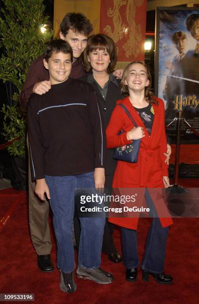 Patricia Richardson & kids during "Harry Potter and the Chamber of Secrets" Premiere - Los Angeles - Arrivals at Mann Village Theatre in Westwood,...