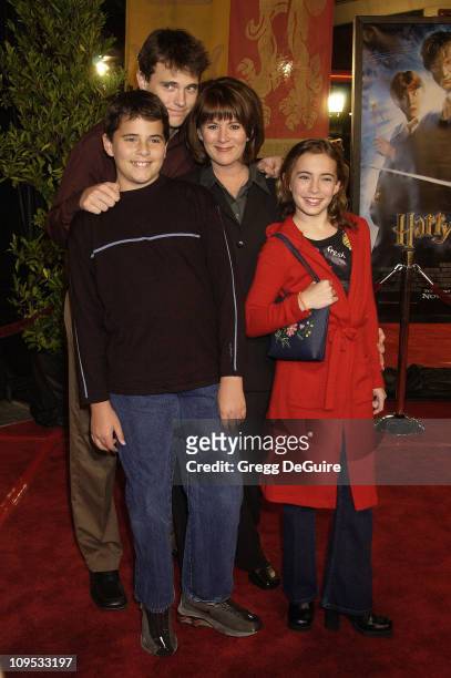 Patricia Richardson & kids during "Harry Potter and the Chamber of Secrets" Premiere - Los Angeles - Arrivals at Mann Village Theatre in Westwood,...