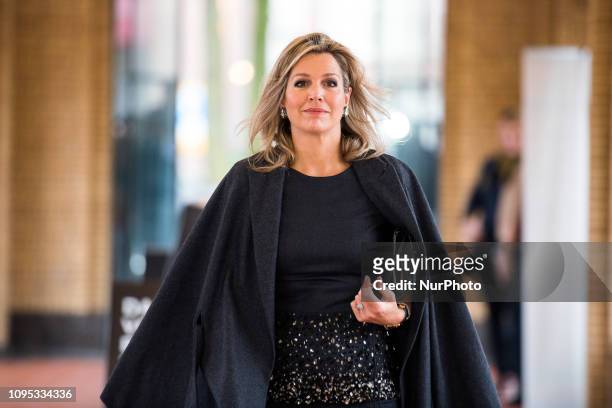 The Majesty Queen Máxima attends Fintech for Inclusion Global Summit 2019 part of the program in her role as Special Advocate of the United Nations...
