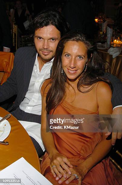 Gianpaolo De Felice and Gabby Karan during 12th Rainforest Foundation Benefit Concert - After Party at Pierre Hotel in New York City, New York,...