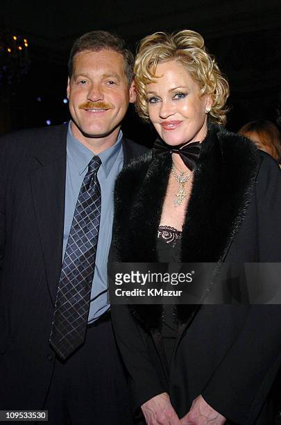Kevin Kane and Melanie Griffith during 12th Rainforest Foundation Benefit Concert - After Party at Pierre Hotel in New York City, New York, United...