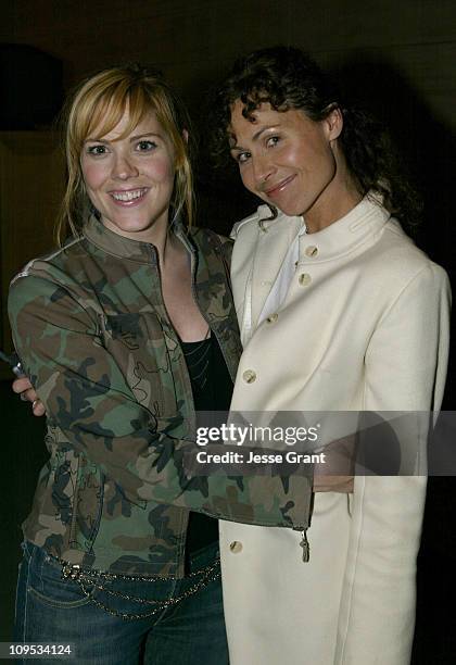 Mary Mccormack and Minnie Driver during Private Screening of USA Cable's miniseries "Traffic" at The Museum of Television and Radio in Beverly Hills,...