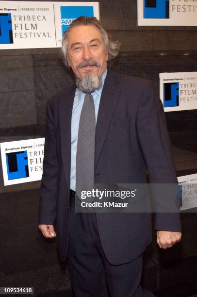 Robert De Niro during 2003 Tribeca Film Festival - Awards Ceremony - Arrivals at Stuyvesant High School Auditorium in New York City, New York, United...