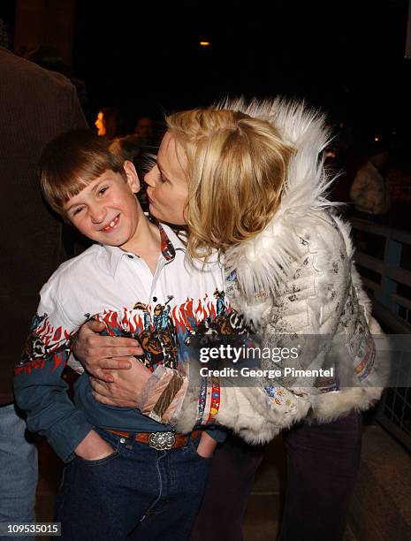 Duel Farnes and Daryl Hannah during 2003 Sundance Film Festival - "Northfork" Premiere at Eccles in Park City, Utah, United States.