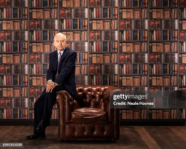 Tv presenter John Humphrys is photographed for the Daily Mail on April 7, 2017 in London, England.