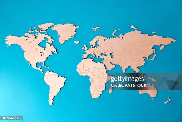 world map - europa continente foto e immagini stock