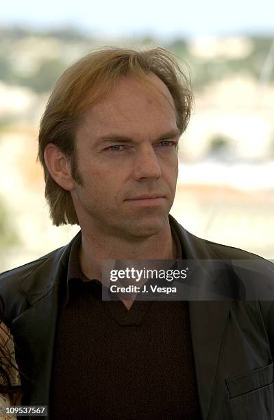 Hugo Weaving during 2003 Cannes Film Festival - "Matrix Reloaded" Photo Call at Palais des Festivals in Cannes, France.