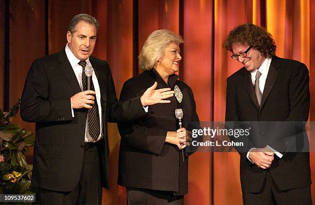 Producer Roger Birnbaum, BMI'S Frances W. Preston, Richard Kirk Award recipient Randy Edelman