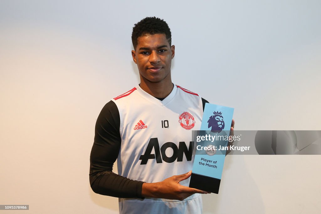 Marcus Rashford Wins the EA Sports Player of the Month Award - January 2019