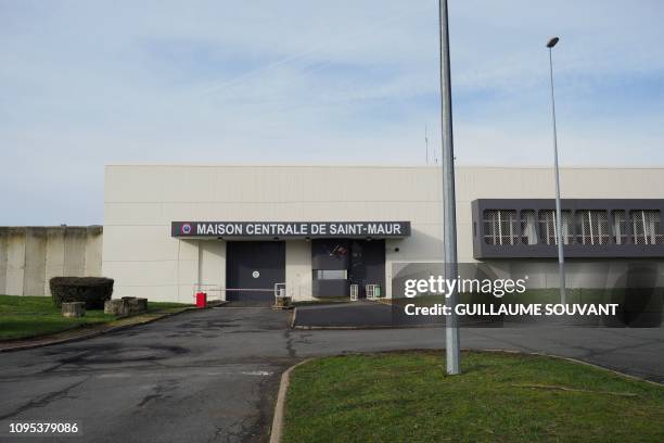 Picture taken on February 08, 2019 shows a part of the Saint-Maur prison where French national Jean-Claude Romand, sentenced to life in 1996 for the...
