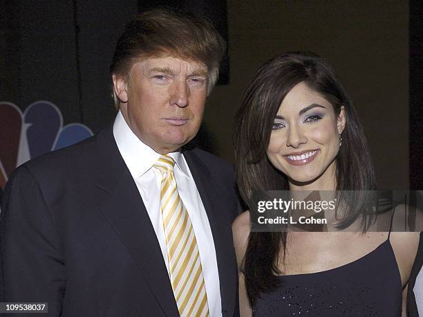 Donald Trump of "The Apprentice" and Larissa Meek of "Average Joe: Hawaii"