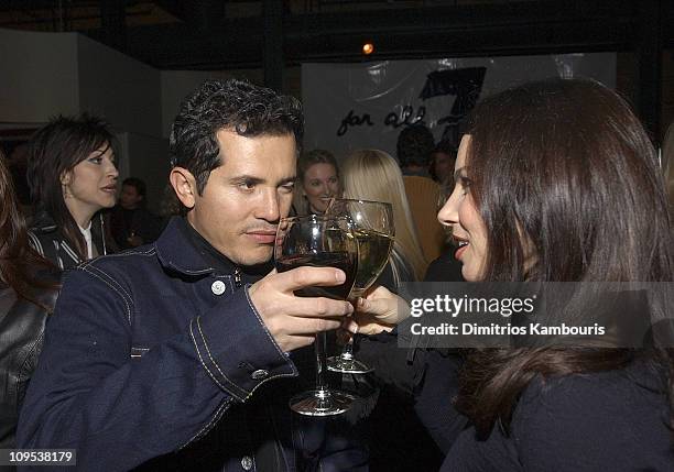 John Leguizamo and Fran Drescher during 2003 Park City - ICM Filmmaker's VIP Dinner in Park City, Utah, United States.