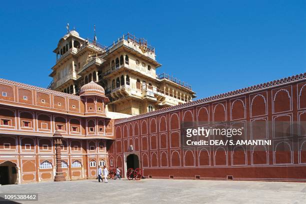 Chandra Mahal, City Palace complex of Jaipur, Rajasthan, India, 18th century.