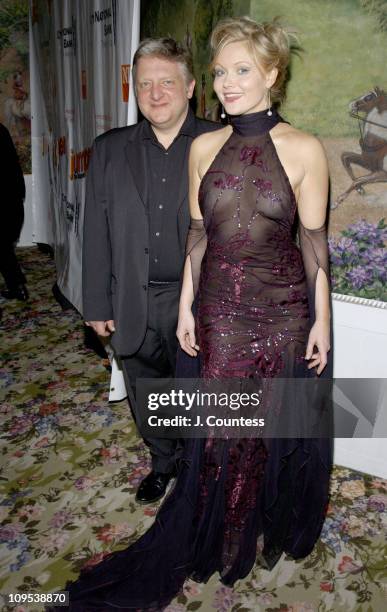 Simon Russell Beale and Essie Davis during Opening Night of "Jumpers" - After Party at Tavern On the Green in New York City, New York, United States.