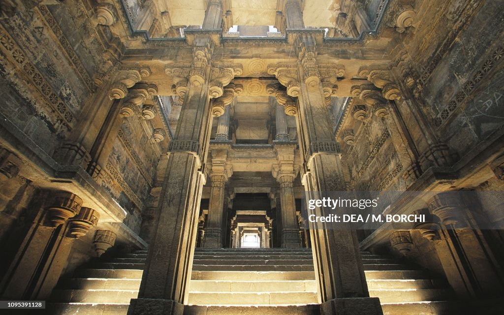 Stairway to Dada Hari Baoli stepwell, Ahmedabad