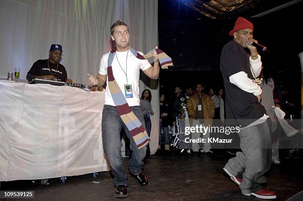 Lance Bass and Nelly during 2004 Park City - Blender Sessions Rocks Sundance With Five Nights Of Music - Day 1 at Harry O's in Park City, Utah,...