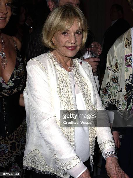 Jeanne Moreau during 2003 Cannes Film Festival - Roberto Cavalli Fashion Show - Dinner at Palm Beach in Cannes, France.