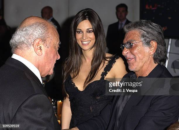 Mohamed Al Fayed, Manuela Arcuri, and Roberto Cavalli
