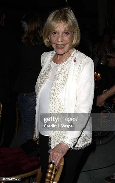 Jeanne Moreau during 2003 Cannes Film Festival - Roberto Cavalli Fashion Show - Dinner at Palm Beach in Cannes, France.