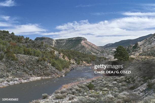 Rio Grande between Taos and Santa Fe, New Mexico, United States of America.