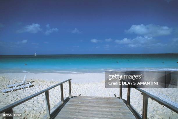 Grace Bay Beach, Providenciales, Turks and Caicos, Overseas Dependency of the United Kingdom.