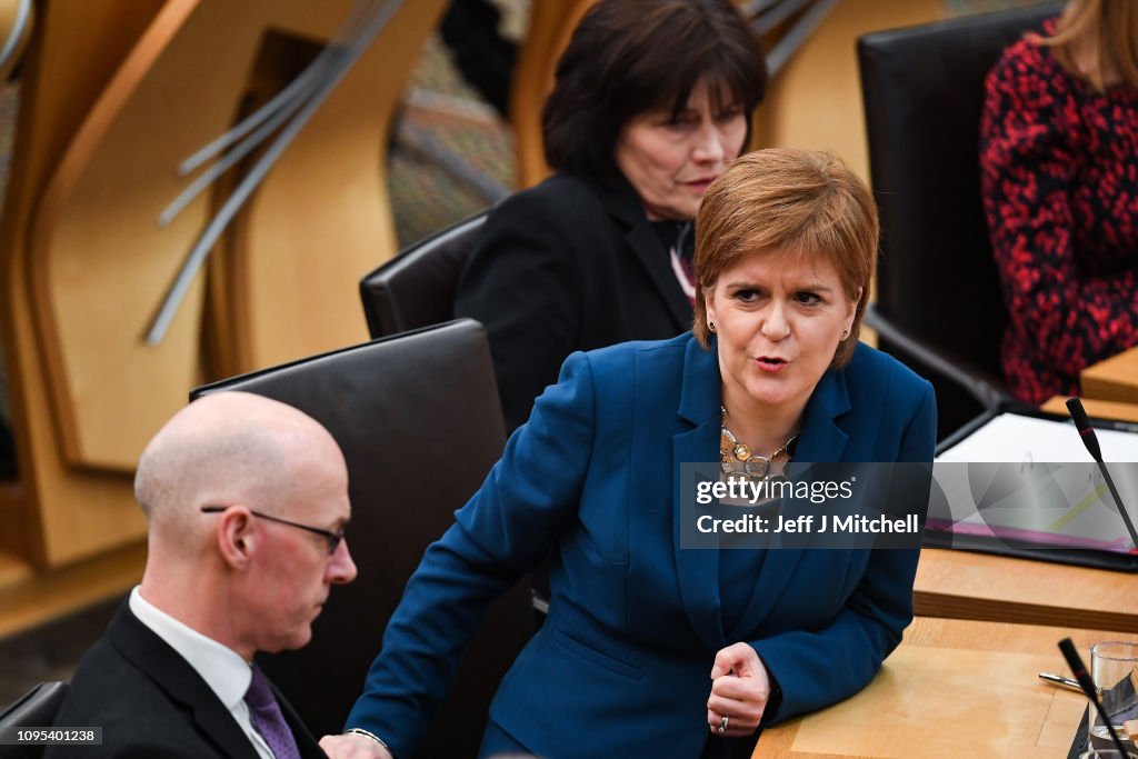 Nicola Sturgeon Takes First Minister's Questions