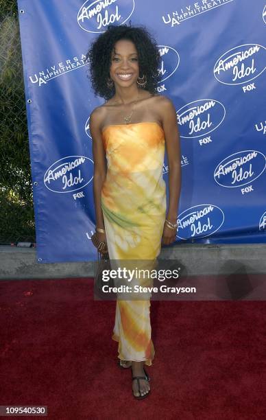 Tamyra Gray during "American Idol" Season 2 Finale - Arrivals at Universal Amphitheater in Universal City, California, United States.