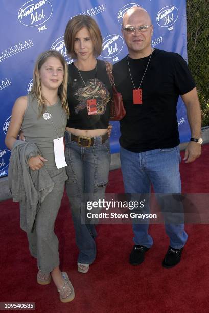 Michael Chiklis and family during "American Idol" Season 2 Finale - Arrivals at Universal Amphitheater in Universal City, California, United States.