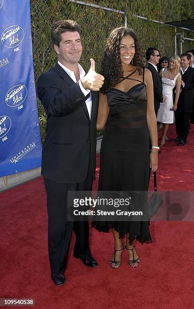 Simon Cowell and Terri Seymour during "American Idol" Season 2 Finale - Arrivals at Universal Amphitheater in Universal City, California, United...