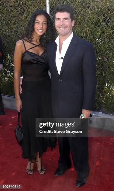 Terri Seymour and Simon Cowell during "American Idol" Season 2 Finale - Arrivals at Universal Amphitheater in Universal City, California, United...