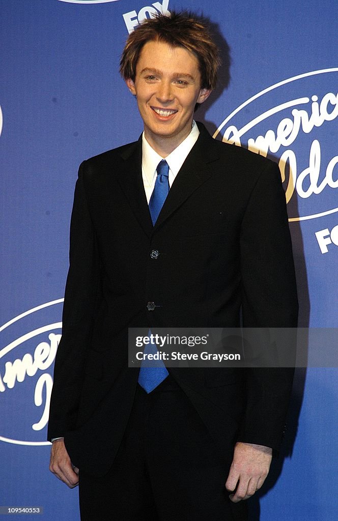 "American Idol" Season 2 Finale - Press Room