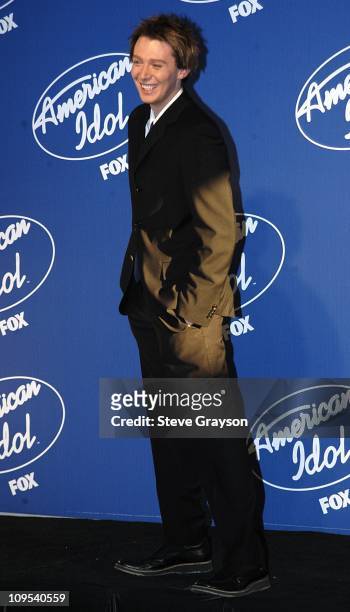 Clay Aiken during "American Idol" Season 2 Finale - Press Room at Universal Amphitheater in Universal City, California, United States.
